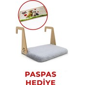 Resim Peluş Kalorifer Petek Radyatör Yatağı Kedi Geniş Kedi-köpek Kalorifer Yatağı, Hediye Paspas 