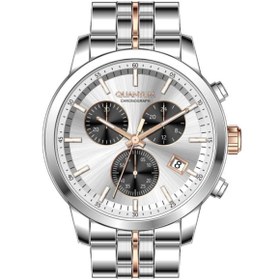Resim Quantum PWG1008.400 Kronograf Çelik Kordon Çelik Kasa 10 ATM Suya Dayanıklı Metalik Renk Erkek Kol S 