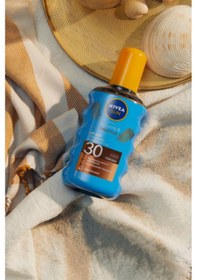 Resim Sun Spf30 Koruma & Bronzluk Güneş Yağı 200 Ml Sprey,yüksek Güneş Koruyucu Ve Doğal Bronzlaştırıcı 