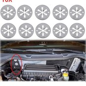 Resim Lasonstiges 10 X Audı Skoda Koltuk İçin Metal Yaylı Yıkayıcılar Kilit Yıkayıcılar Yıldız Somun Yıkayıcılar Kapak Sabitleme Braketi 