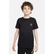 Resim Qivi Kedicik Kırmızı Bandanalı Şapkalı Gözlüklü Baskılı Unisex Çocuk Siyah T-Shirt 