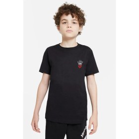 Resim Qivi Kedicik Kırmızı Bandanalı Şapkalı Gözlüklü Baskılı Unisex Çocuk Siyah T-Shirt 