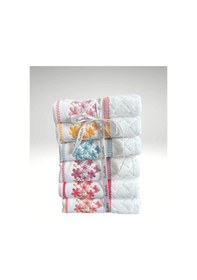 Resim Özdilek Rose Garden 6'lı Çantalı Nakışlı Havlu Beyaz 