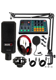 Resim Talent Paket-2 Mx-2020 Mikrofon Vs13 Ses Kartı Stüdyo Kayıt 