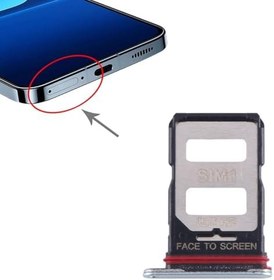 Resim Xiaomi Mi 13T Pro Uyumlu Sim Tepsisi Sim Kart Yuvası Yeşil 