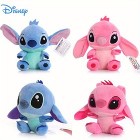 Resim 4/8 inç Disney Karikatür Mavi Pembe Stitch Peluş Oyuncaklar - Lilo ve Stitch Dolgulu Oyuncaklar Çocuklar İçin Noel Hediyeleri, En İyi Noel Hediyesi 