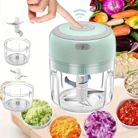 Resim USB Şarj Edilebilir Elektrikli Sebze Doğrayıcı - Zencefil, Acı Biber, Meyve, Et için Güçlü Mini Gıda İşlemci - 250ml Kapasite, Kablosuz Tasarım, Dayanıklı Plastik, Temizlemesi Kolay, Smoothie ve Hamur Karıştırıcı İçin Mükemmel, Taşınabilir Smoothie Blender, Mutfak Aleti, Modern Mutfak Gereçleri, Kolay Temizlenebilir Cihaz 