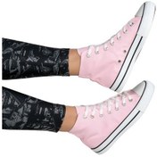 Resim Kadın Keten Spor Ayakkabı Pembe (545291678) Pembe 