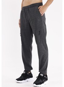 Resim Pıtırcık Yüzeyli Konforlu Bel Lastikli Ayarlanabilir Bağcıklı İki Cepli Rahat Kesim Eşofman Altı Antracite 