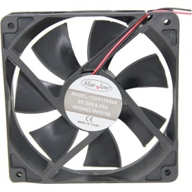 Resim Marxlow 120x120x25mm 24v 0.25a 2 Kablo Fan 
