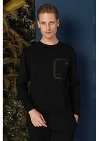 Resim Ts 874 Slim Fit Siyah Spor T-shirt Siyah 