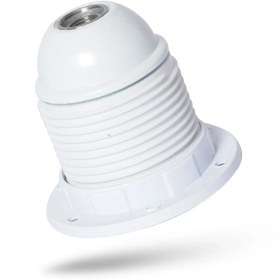 Resim İthal E27 Abajur Duy Tam Diş Beyaz 