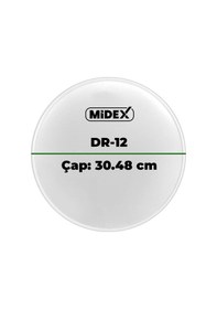 Resim Midex Dr-12wh Beyaz Renk 12 İnç Alto Bateri Davul Derisi Drumhead 12'' İnch 30.48 Cm 