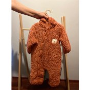 Resim BabyZ Çıtçıtlı Kapüşonlu Yumuşak Bebek Tulumu 