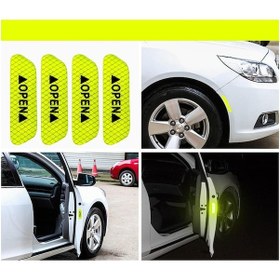 Resim Altın 10/4 Adet/takım Araba Açık Yansıtıcı Bant Uyarı Işareti Yansıtıcı Açık Bisiklet Dış Araba Kapı Çıkartmalar Dıy, Seçenekler: 6 6cm- 10pcs 