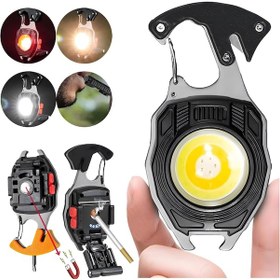 Resim Fenerix Fx-260 Çok Fonksiyonlu Anahtarlık Kamp Lambası, Çakmaklı Led Fene Siyah 