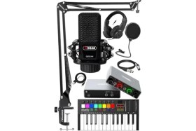 Resim Die Grup Midex Midi Paket-2 Stüdyo Ekipmanları Seti Ses Kartı Midi Klavye Mikrofon Kulaklık 
