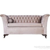 Resim 3A Mobilya İkili Turkuaz Chesterfield -Vizon 