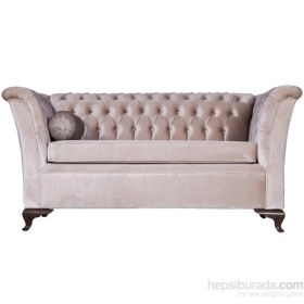 Resim 3A Mobilya İkili Turkuaz Chesterfield -Vizon 