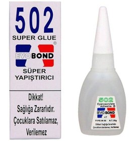 Resim Evobond 502 Japon Yapıştırıcısı Süper Glue 20 Gr - 