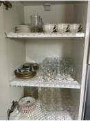 Resim ALPER BAŞHELVACI Krem 45 Cm X 10 Mt Deri Saten Lüks Kapitone Fransız Güpür Detay Raf Çekmece Örtüsü/dolap Örtüsü 