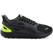 Resim Puma Softride Cosmic Street Sliptech Erkek Sneaker - 40263205 - 40263201 - 40263202 Siyah - Sarı 