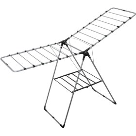 Resim Beyaz Begonya Mandallı Çamaşır Kurutmalık, Pratik ve Şık Tasarım 