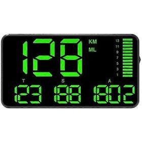 Resim C90 Head-up Display Yükseklik Ölçer Gps Hız Ölçer Araba Aksesuarları Siyah 