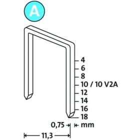Resim Novus A Tip 53/10Mm Süper Sert Zımba Teli 1000 Li Paket 