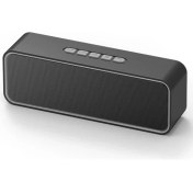 Resim Taşınabilir Bluetooth USB Hoparlör Açık Hoparlör Kablosuz Mini Sütun Stereo Müzik Çalar Bas Kutusu Desteği Fm Tf Kart | Taşınabilir Hoparlörler (Siyah) 