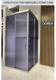 Resim - Lamine Film Koruyucu - Füme Nervürlü 6mm Camlı Duşakabin - Türkiye De İlk Dağılmaz Diğer 
