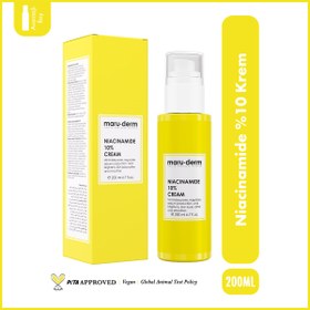 Resim Maruderm Niacinamide %10 Leke Karşıtı ve Gözenek Sıkılaştırıcı Krem 200 ML 