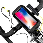 Resim Xhang Bisiklet Telefonu Çanta Tutucu Mtb Üst Ön Tüp Çanta Cep Telefonu Yağmur Geçirmez Su Geçirmez Dokunmatik Ekran iPhone x Için Samsung Huawei | Telefon Sahipleri ve duruş (Yurt Dışından) 