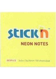 Resim Stickn Eco Notes 76 MM X76 MM Yapışkanlı Not Kağıdı 100 Sayfa Pastel Sarı 