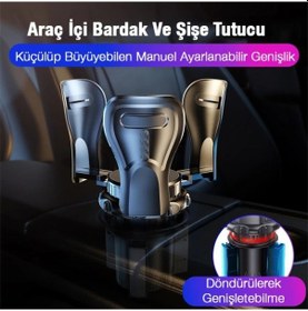 Resim Ally Sb-6099 Araç İçi Ayarlanabilir Bardak Ve Şişe Tutucu- 5775 