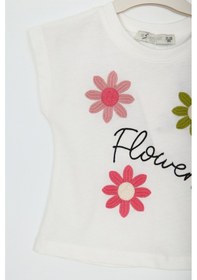 Resim Xo Kids Kız Çocuk Tişört 1-5 Yaş 36007 Beyaz 