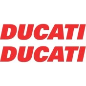 Resim Ducati Yazılı Renkli Sticker Etiket Modeli 