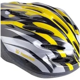 Resim Hattrıck Ks35 Kask Ayarlanabılır Sarı Siyah Çok Renkli 