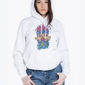 Resim Contrary Man Tasarımlı Kapşonlu Kadın Sweatshirt 