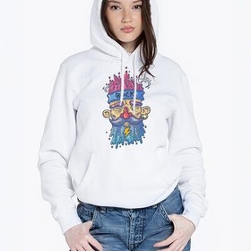 Resim Contrary Man Tasarımlı Kapşonlu Kadın Sweatshirt 