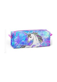 Resim Coral High Derin Mavi Açık Pembe UnicornDesenli Kalem Çantası 22379 