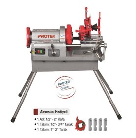 Resim Proter 3'' 1000 W Tezgah Tip Pafta Makinası PR 3003 