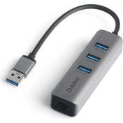 Resim Genel Markalar Usb Type-a To Rj45 Gigabit Ethernet Ve 3xusb 3.0 Hub Çoklayıcı Adaptör (dk-ac-usb332gl) 