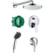 Resim Hansgrohe Focus Ankastre Banyo Seti - Krom 