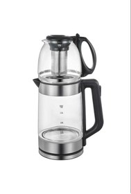 Resim Empressco Cam demlik ve ketıl seti, şık ve dayanıklı, kullanışlı çay hazırlama aracı 