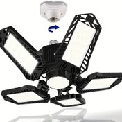 Resim Ultra Parlak 10000LM LED Garaj Işık Ampulleri Ayarlanabilir Panellerle, E26/E27 Vida Soketi - Depolar, Koridorlar, Stadyumlar, Ev, Bar, Restoran ve Otel Tavan Aydınlatması için İdeal, Garaj için LED Işıklar 