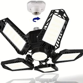 Resim Ultra Parlak 10000LM LED Garaj Işık Ampulleri Ayarlanabilir Panellerle, E26/E27 Vida Soketi - Depolar, Koridorlar, Stadyumlar, Ev, Bar, Restoran ve Otel Tavan Aydınlatması için İdeal, Garaj için LED Işıklar 
