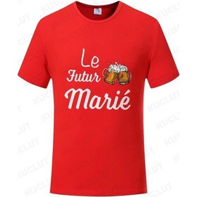 Resim Kuclut Fransız Evlilik Takımı Bekarlığa Veda Partisi T-shirt Damat Moda Grafik Düğün Tişörtmultıerkek Multı 