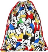 Resim Mickey Mouse and Friends Büzme İpli Sırt Çantası Tote Çanta, 15 1/2 İnç, Beyaz, One_Size, Büzme İpi 