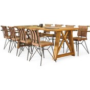 Resim Neiwel Dios Doğal Ahşap Toplantı Masası x 120 x 300 Açık Ceviz 